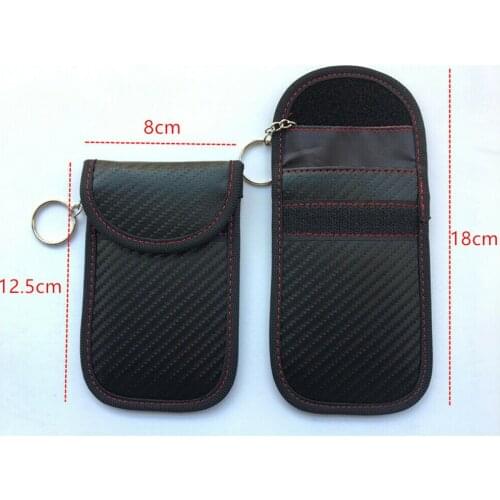 New Fashion Anti-Theft Keyless Entry Car Key Cover RFID Signal Radiation Blocking Farady Bag