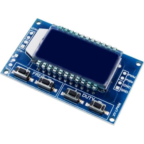 New Signal Generator PWM Pulse Frequency Duty Cycle Adjustable Module LCD Display 1Hz-150Khz 3.3V-30V PWM Board Module