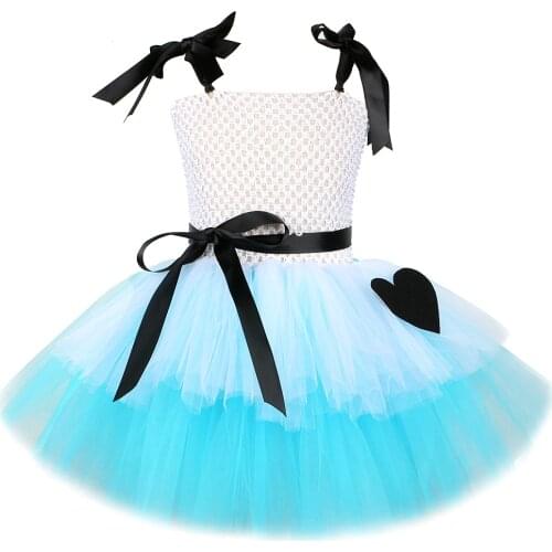 Alice Lolita Tutu Dress for Girls Halloween Costume for Kids Birthday Princess Dresses Baby Girl Cosplay Outfit Children Clothes