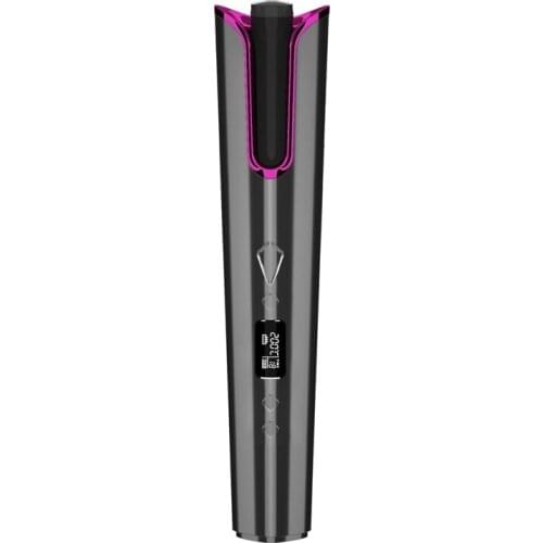 Portable Automatic Hair Curler Travel Smart Wireless Curling Iron With LCD Automatic Winding Curling Iron USB Charging