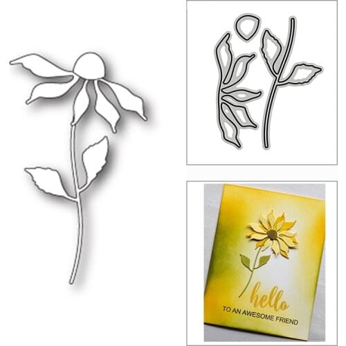 New Daisy Waiting In the Wind 2020 Metal Cutting Dies for DIY Scrapbooking and Card Making Decorative Embossing Craft No Stamps