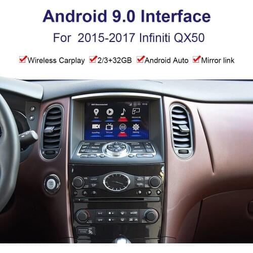 Android system car Radio player Video interface for 2013-2017 Infiniti QX50/Q60 GPS navigation interface support Youtube