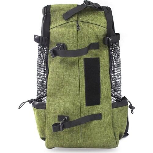 Foldable Mesh Pet Carrier Backpack Bag Breathable Dog Cat Large Capacity Outdoor Travel Carrier Double Shoulder Bag Pet Carrier