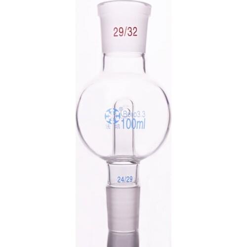 Splashproof bulb standard ground mouth,Capacity 100ml,Joint 29/32+24/29,Splash-proof ball,Splash ball