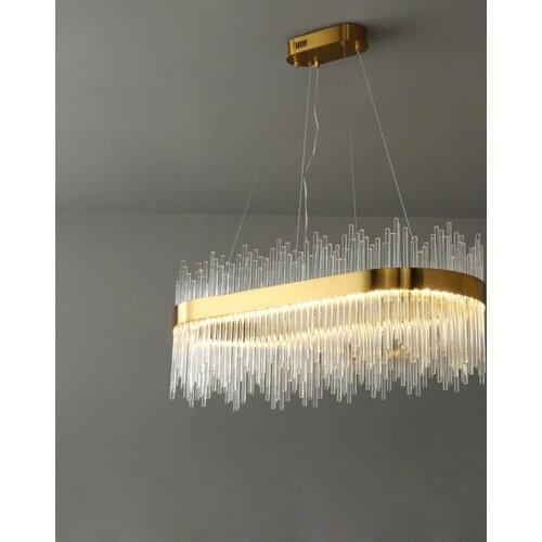 LED Postmodern Gold Oval Round Hanging Lamps Pendant Lights.Pendant light Suspension Luminaire Lampen For Dinning Room