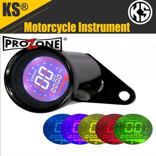 Motorcycle modified instrument speed odometer fuel gauge speedometer LCD tachometer instrument combination 12v