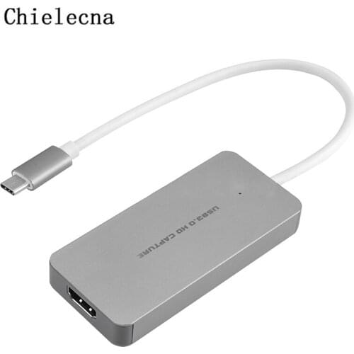 Chielecna USB 3.0 HDMI Video Capture HD 1080P Recording Game Meeting Phone Live Streaming Broadcast for Xbox One 360 TV Box