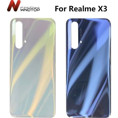 New For Realme X3 Battery Cover Door Replacement Hard Back Case RMX2142, RMX2081, RMX2085 Rear Housing Cover