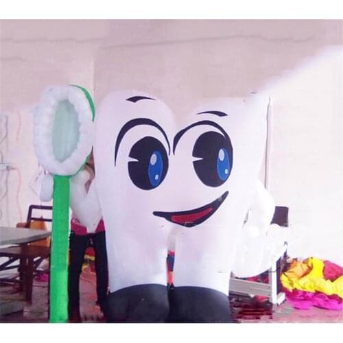 Tooth Model Inflatable Big Stand Baloons Air Balls For Tooth Brush Plate Dental Advertising Starting Business Celebration