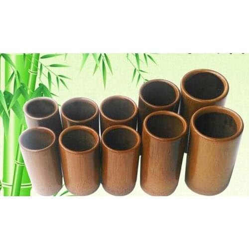 10 X Carbonization Traditional Cup cupping Massage Bamboo Wood Acupuncture Fire Therapy
