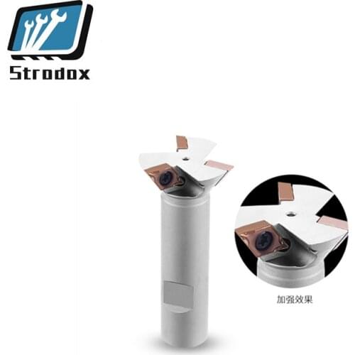 10 pcsDCMT blade chamfering knife CNC 45-60 degree dovetail milling cutter oblique knife Straight shank indexable dovetail knife