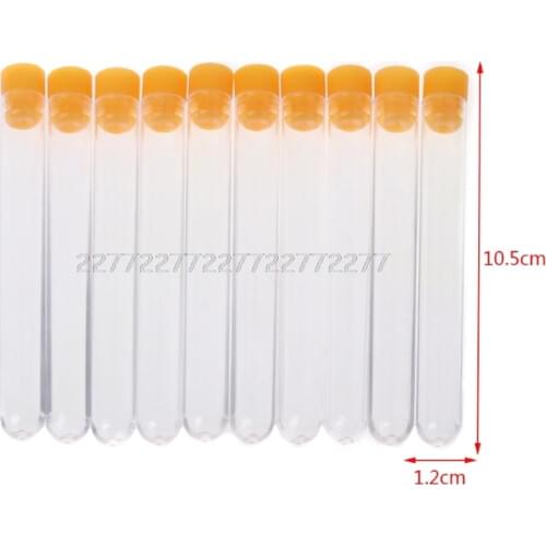 10Pcs/Set Transparent Knitting Sewing Felting Needle Plastic Bottle Storage Container D19 dropship