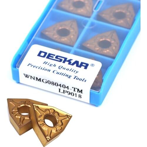 10PCS WNMG080404-TM WNMG080408-TM WNMG080412-TM LF9018 Carbide lathes turning inserts 100% original CNC External turning tool