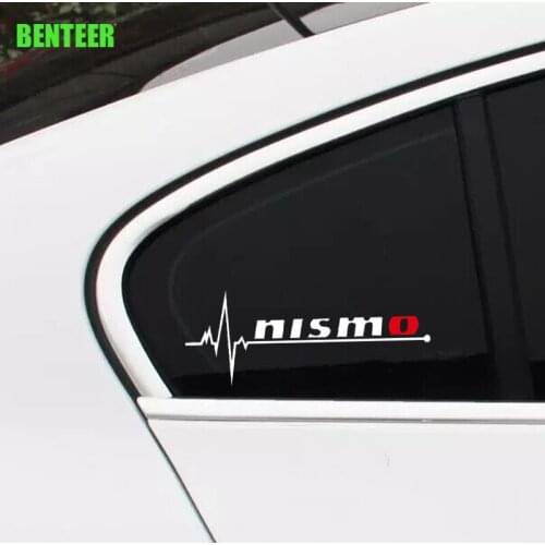 2pcs nismo car windows sticker car Exterior decoration sticker for Nissan Tiida Sunny QASHQAI MARCH LIVINA TEANA X-TRAI