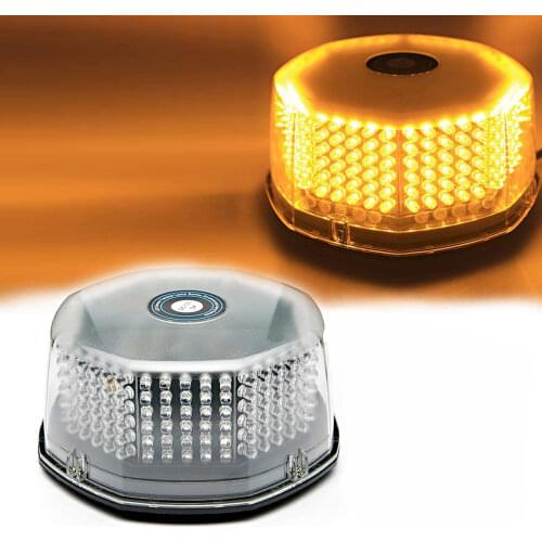 240 LED Car Emergency Warning Rotating Strobe Beacon Light 14 Flash Modes Safety Caution Lights for 12V Vehicle Truck Snow Plow