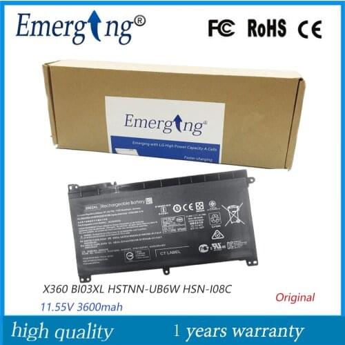 11.V 3470mah Original New Laptop Battery BI03XL for HP Pavilion X360 13-U100TU U169TU HSTNN-UB6W TPN-W118 Stream 14-AX010wm