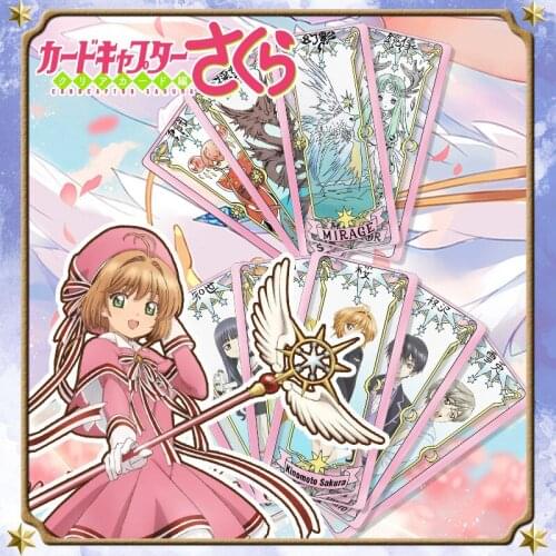 1PCS Random style Acrylic Anime Cardcaptor Sakura Clow Card cosplay prop KINOMOTO SAKURA Card captor Sakura Cards Tarot Gift