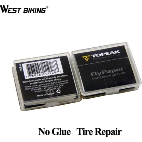 WEST BIKING Bicycle Tire Repair Kits MTB Mountain Road Bike Tire Quick Paper Glueless Patch Kit Cycling Bike Repair Tools