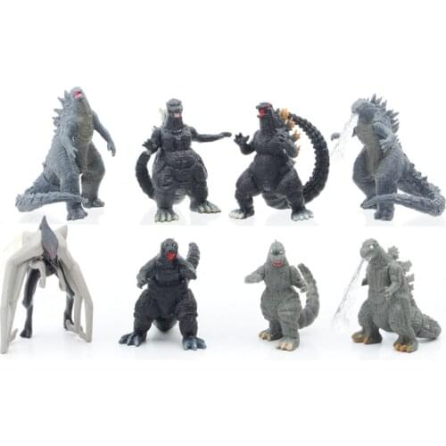 8Pcs/set Godzillas Red Lotus Godzillas Kong Kim Battle Dinosaurs Pvc Kids Gift Action Figure Collection Model Toy