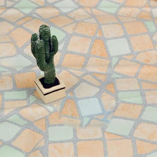 G07-X332 children baby gift Toy 1:12 Dollhouse mini Furniture Miniature rement-Colorful brick wallpaper 45*10cm 10pcs/set