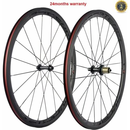 SUPERTEAM Carbon Wheelset Clincher Road Bike 38mm Carbon Wheels R13 Matte 700C Full Carbon Basalt Braking Carbon Bicycle Wheels