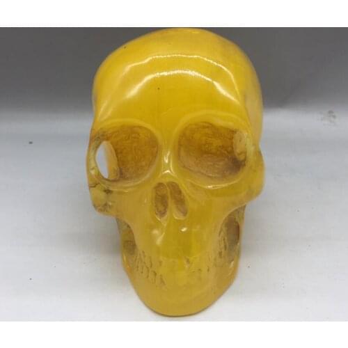 China imitation beeswax skeleton head crafts statue