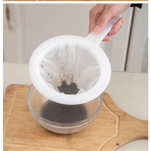 Kitchen Ultra-fine Mesh Strainer Kitchen Nylon Mesh Filter Spoon for Soy Milk Mesh Ultra-fine Mesh Strainer Kitchen Accessories