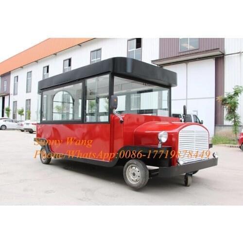 Mobile caravan crepes car concession fast vintage bbq food vending truck vintage truck bubble cart Classic car