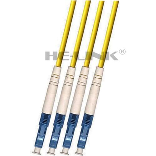 LODFIBER 20M LC-LC Indoor Armored Singlemode 4 Strands Fiber Optic Cable Patch Cord 9/125