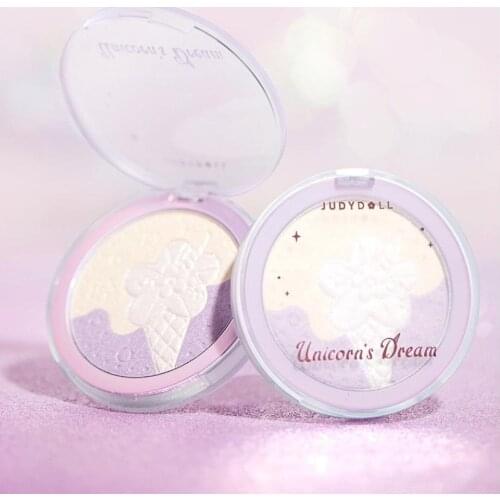 Judydoll Highlighter Palette Naturally Brighten 3d Diamond Shine Long-lasting and Waterproof Easy to Wear