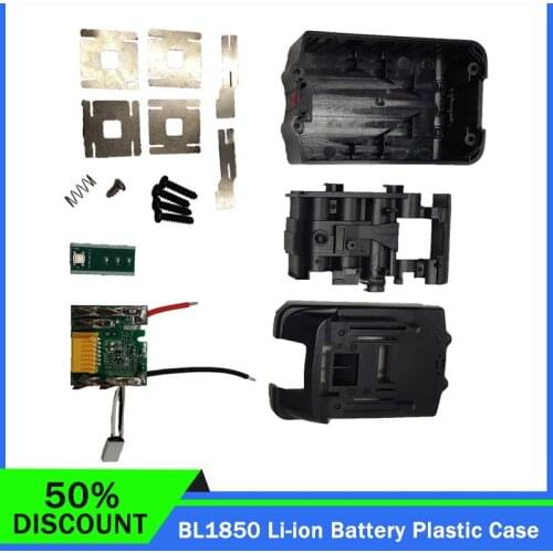 Plastic Shell BL1850 PCB Circuit Board With Lithium Ion Power Tools Battery Case Replacement for Makita 18V BL1840 BL1830 LXT400