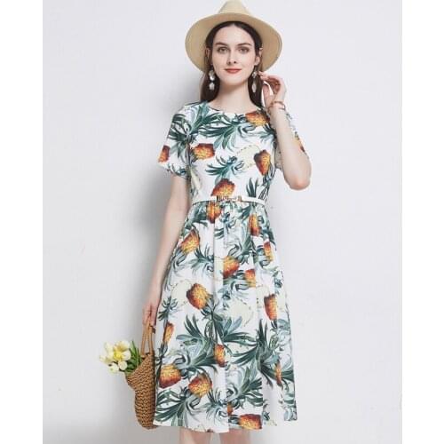 ZUOMAN Women Summer Elegant Print Dress Festa High Quality Long A-Line Party Robe Femme Vintage Designer Casual Vestidos