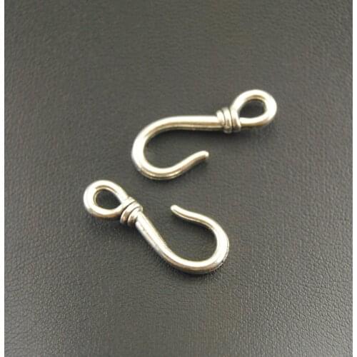 10pcs Silver Color Fish Hook Charm Pendants Jewelry Making DIY Handmade Craft A988