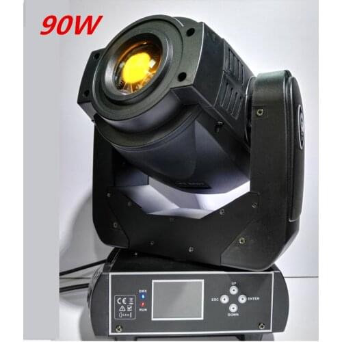 Stage Lighting 90W Gobo LED Moving Head Light 3 Face Prism DMX Controller 6/16 Channel for Stage Theater Disco Nightclub Party