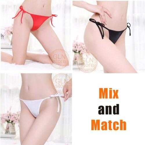 Thongs for Women Ladies Underwear Sexy Comfortable Bikini Cotton Thin Belt Low-rise Lingerie Suitable for Girls Of All Sizes