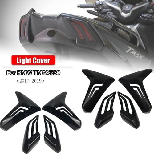 For Yamaha TMAX530 TMAX 530 2019 2018 2017 Tail Light Shield Taillight Protector Integrated Indicators Turn Signal Lights Cover