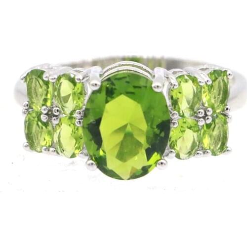 18x17mm SheCrown Lovely Cute 4.0g London Blue Topaz CZ Ladies Daily Wear 925 Sterling Silver Rings Drop Shipping