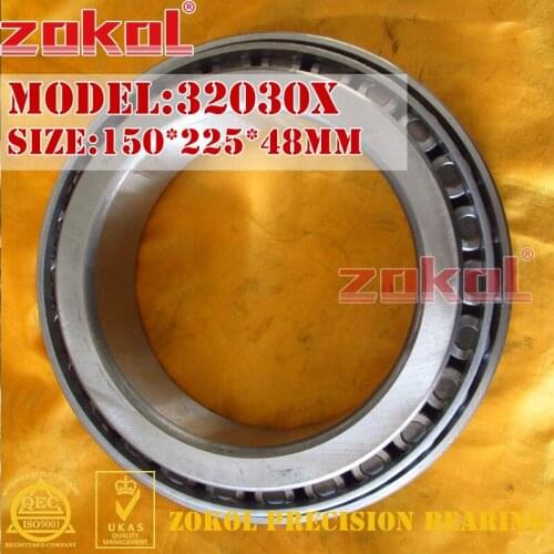ZOKOL 32030 X bearing 32030X 2007130E Tapered Roller Bearing 150*225*48mm