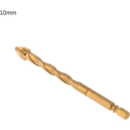1 Pc 6/8/10/12mm Titanium Tungsten Carbide Tile Glass Cross Spear Head Drill Bit