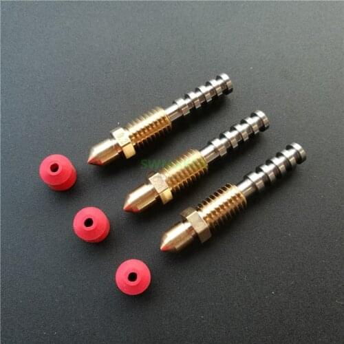 1pcs UP! Cetus 3D printer nozzle with red SILICONE SOCK factory direct 0.2mm / 0.4mm / 0.6mm High quality