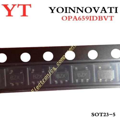 10pcs/lot OPA659IDBVT OPA659 659IDBVT OPAMP JFET 350MHZ SOT23-5 IC Best quality