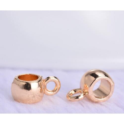 100pcs loose bead insulation pendant hanging head necklace hot surface connection pendant accessories