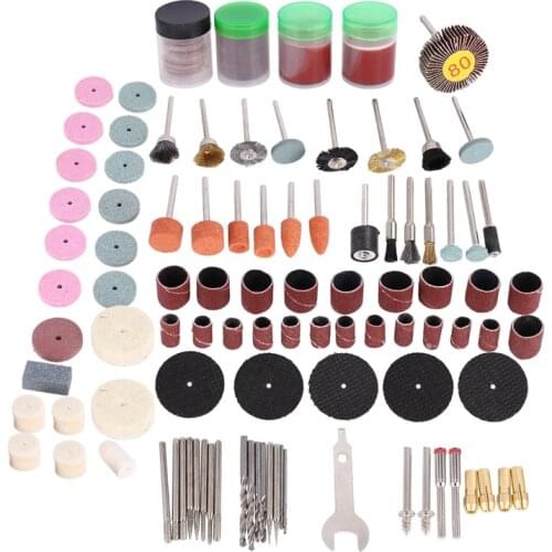161Pcs Mini Drill Multi Rotary Tool Accessories Set Grinding Polishing Kits For Micro-Drill Rotating Polishing