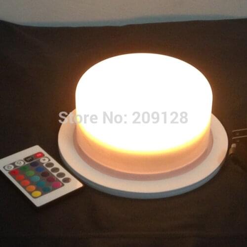 175mm remote control rechargeable white red 16colours have flashing strobe led bulbs lighting