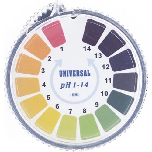 2Pcs 1-14 pH Measurement Indicator Paper Roll Fast Alkaline Acid Test Strips The pH test paper has a complete pH range TestStrip