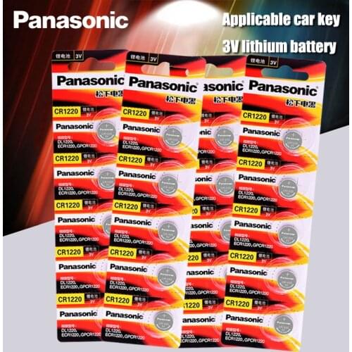 20PCS/LOT Original Panasonic CR1220 Button Cell Batteries CR 1220 3V Lithium Coin Battery BR1220 DL1220 ECR1220 LM1220