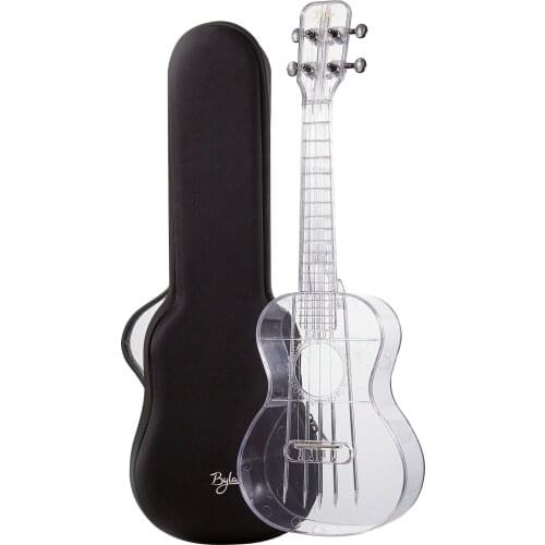 23inch Ukulele Transparent Ukulele Ukelele Air-nova with Gig Bag Strings Picks Cleaning Cloth Music Book mini guitar