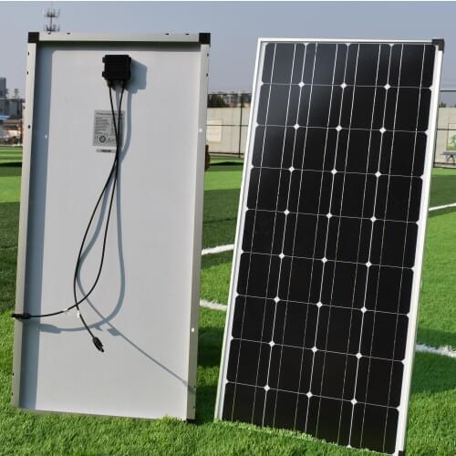25 years warranty, quality Class A, 100W solar panels 12V Battery Charge