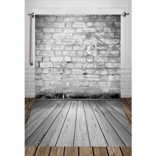 5x7ft(1.5x2.2m) Grey Brick Print Photography Backdrop Art Fabric Newborn Pet Advertisement Photography Background D-915