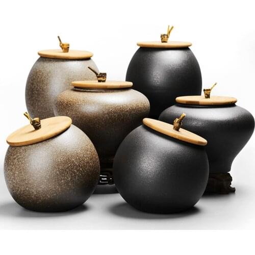 6 styles sealed jars home kitchen coffee sugar tea storage bottles kitchen accessories ceramic sugar bowls WF1128350